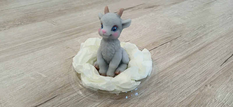 Мыло в виде серой козочки